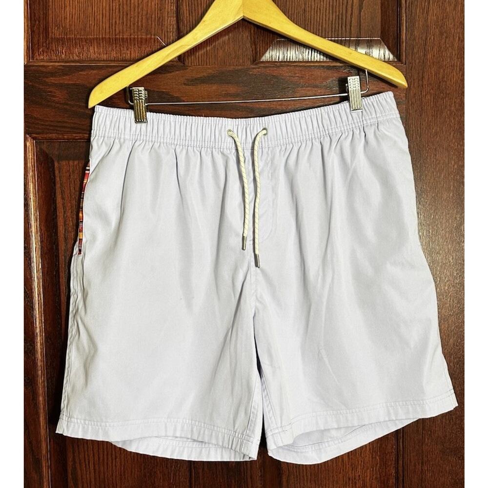 WOWIE Shorts Men’s XL Lilac 7" Elastic Waist Drawstring Pockets Aztec Trim Golf